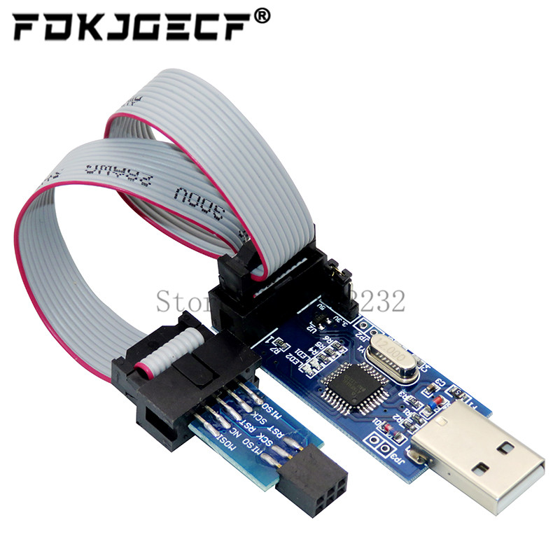 Diy Electronic Components - 1Set USBASP USBISP AVR Programmer USB