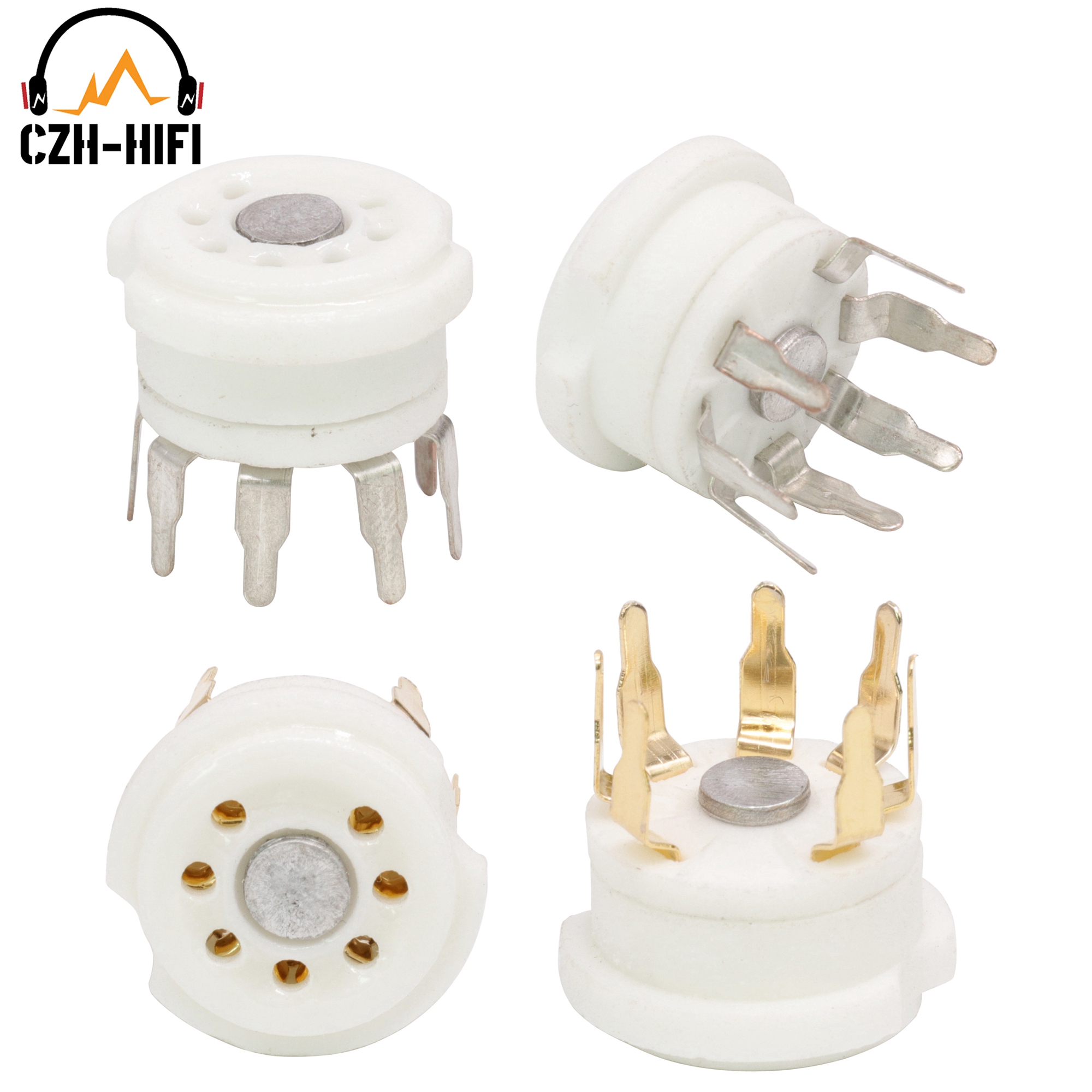 Diy Electronic Components - 10pcs 7pin B7G Ceramic Tube Socket