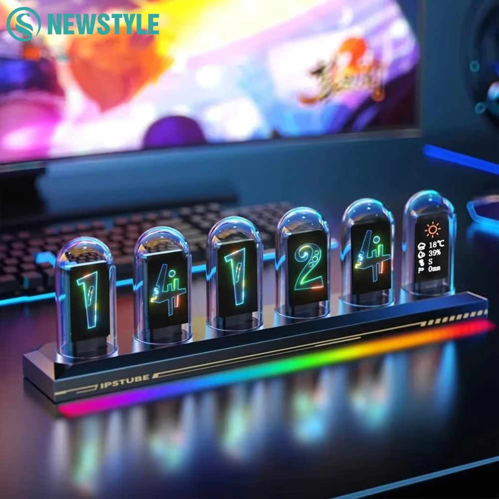 Diy Electronics Table - RGB Glow Tube Clock DIY LED