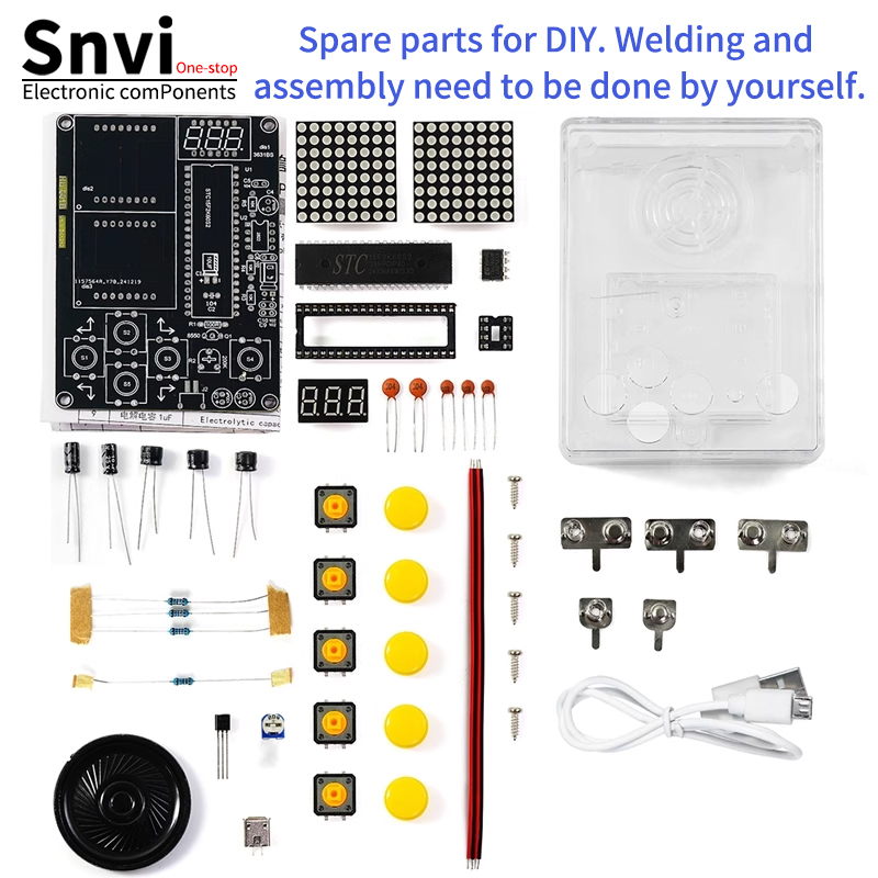 Diy Home Electronics Projects - Snvi DIY Pixel Game Console Kit