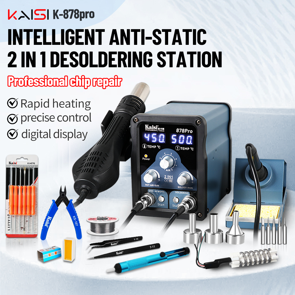 Smd Solder Paste - Kaisi 878Pro 700W Soldering Station 2