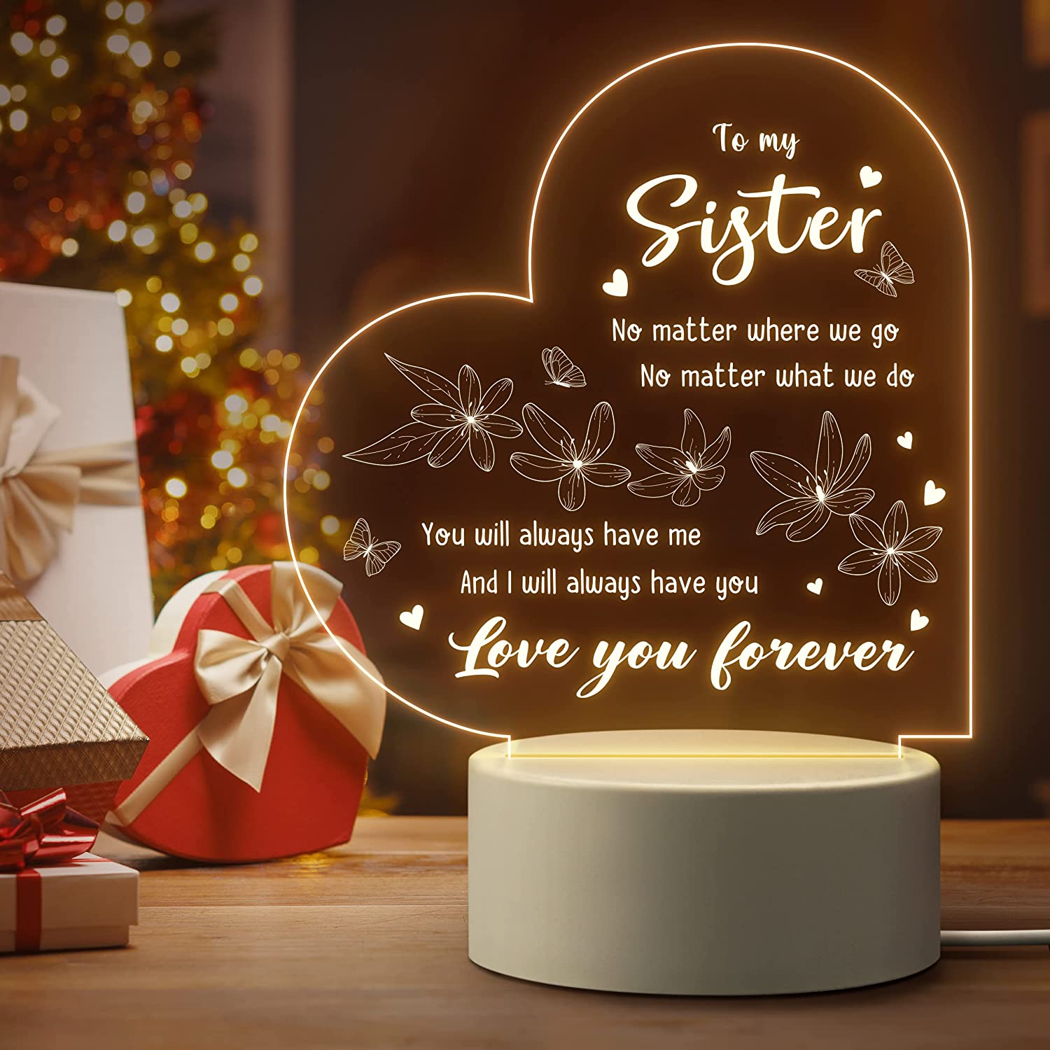To My Sister NEW  Night Light  - Diy Electronics News reseña y precio