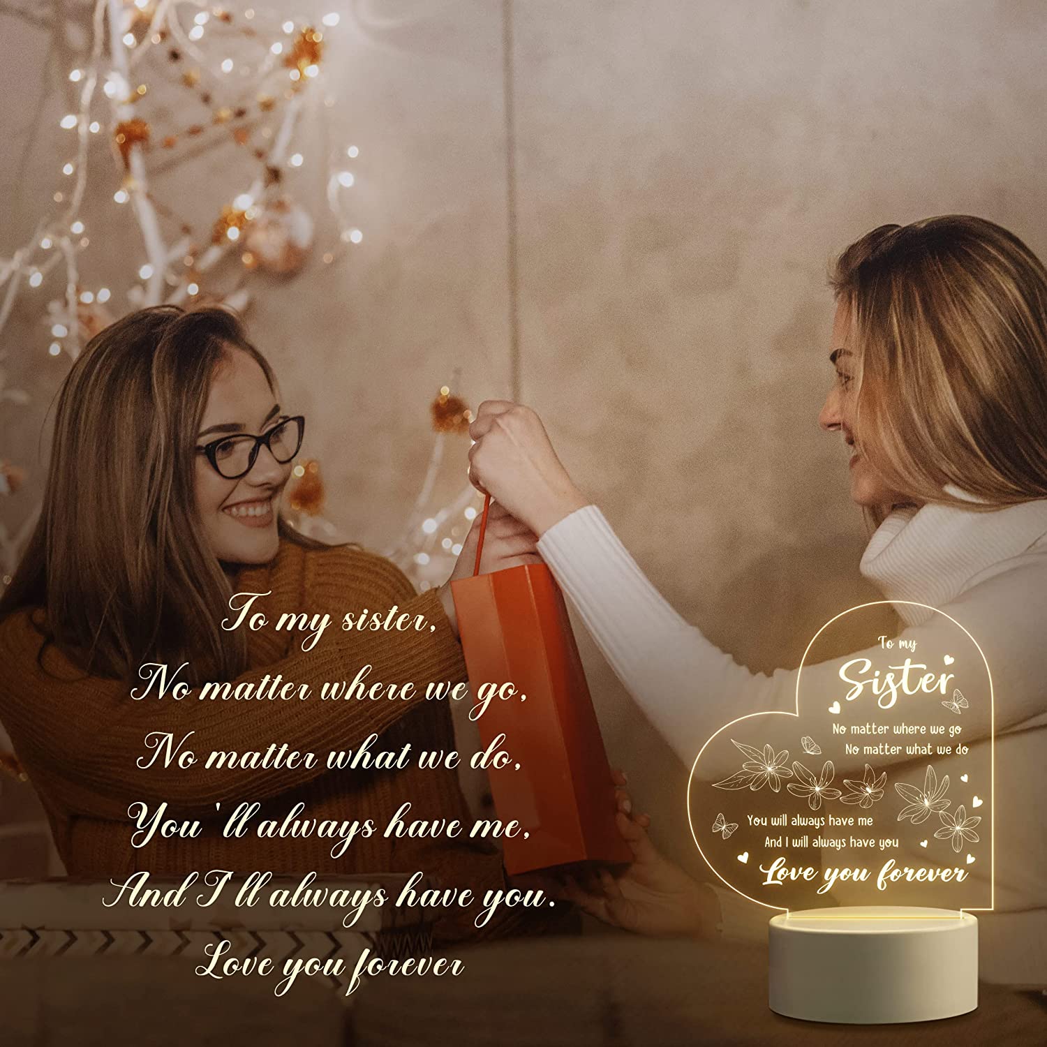 To My Sister NEW  Night Light  - Diy Electronics News reseña y precio