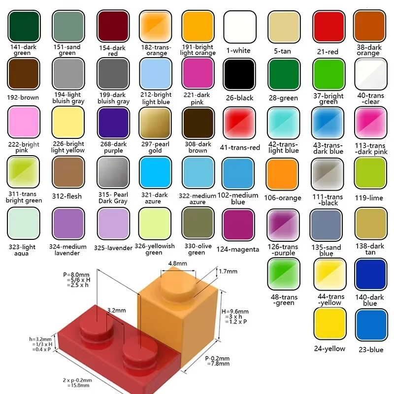 100PCS MOC 2420 Plate 2x2 Buil - Diy Electronics Ideas reseña y precio