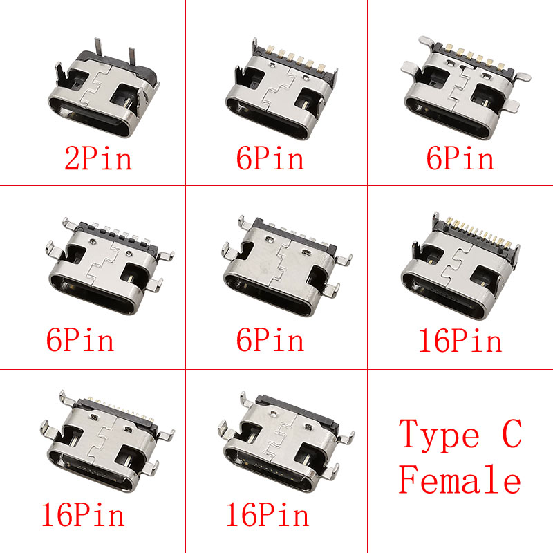 10Pcs USB Type C Female Jack C - Smd Solder Paste reseña y precio