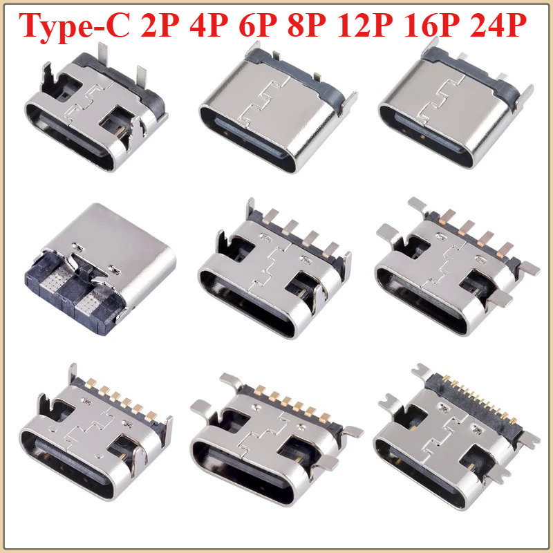 10Pcs USB Connector Type C Fem - Smd Solder Paste reseña y precio