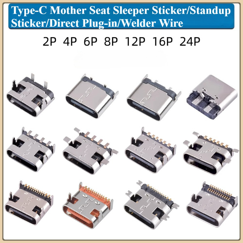 10Pcs USB Connector Type C Fem - Smd Solder Paste reseña y precio