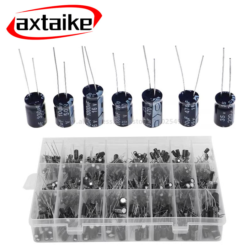 120/200/500pcs Radial Capacito - Capacitor Kit Assortment reseña y precio