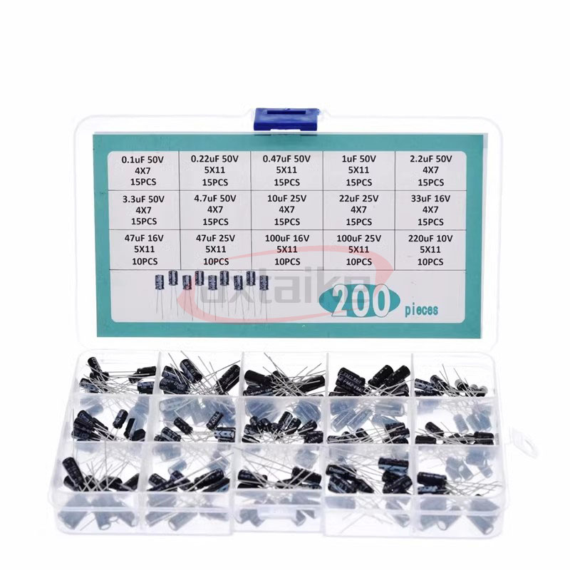 120/200/500pcs Radial Capacito - Capacitor Kit Assortment reseña y precio