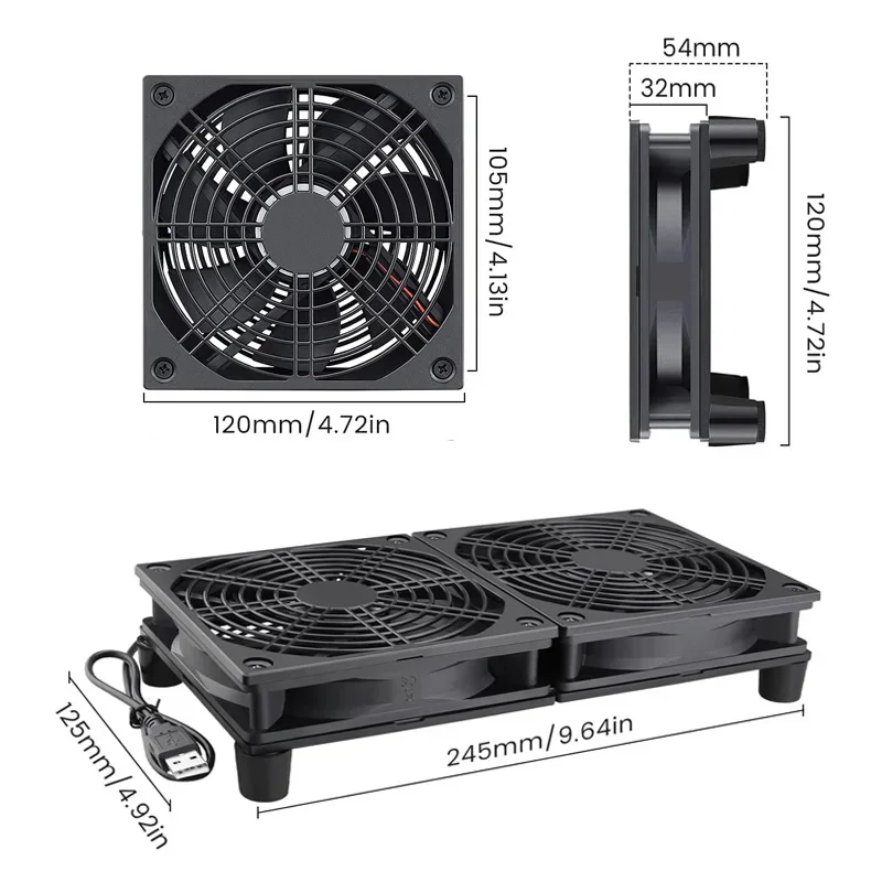 Router Cooling Fan High Airflo - Diy Electronics Box reseña y precio