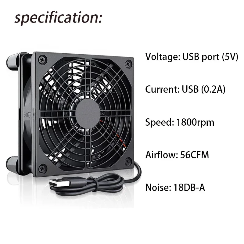 Router Cooling Fan High Airflo - Diy Electronics Box reseña y precio