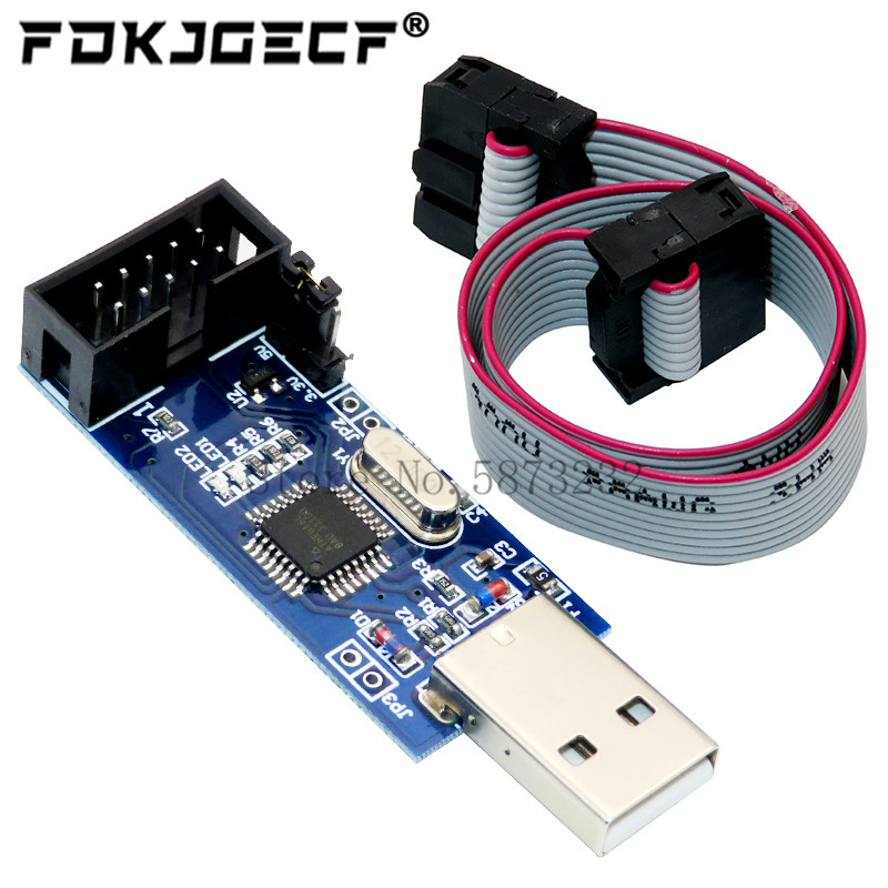 1Set USBASP USBISP AVR Program - Diy Electronic Components reseña y precio