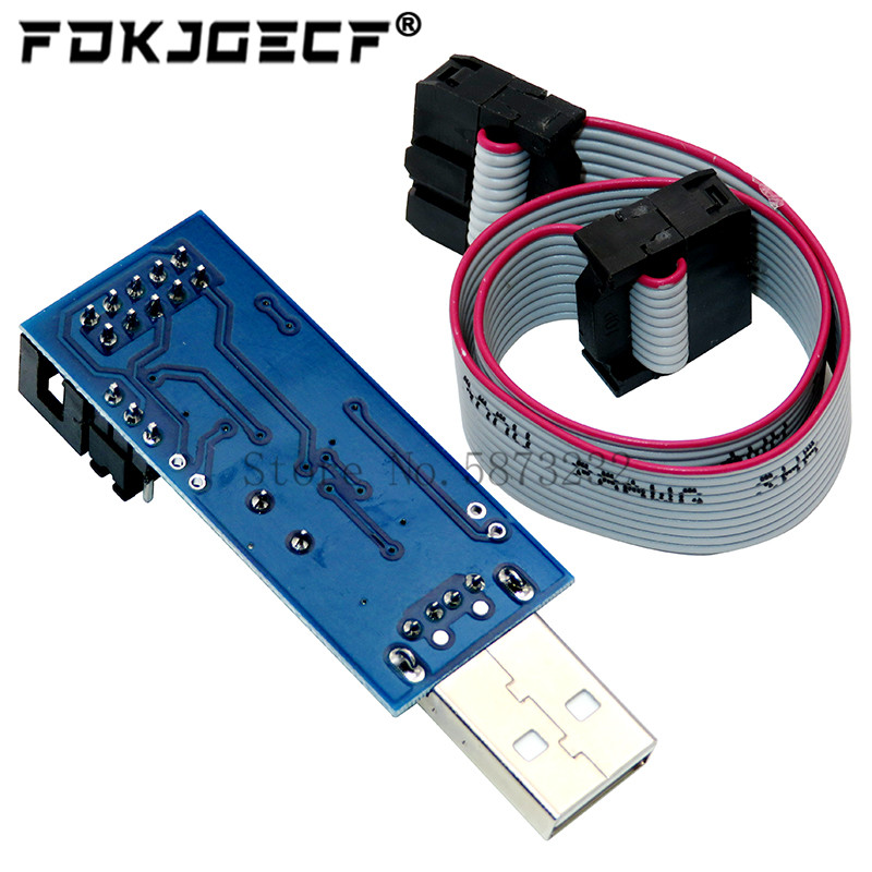 1Set USBASP USBISP AVR Program - Diy Electronic Components reseña y precio