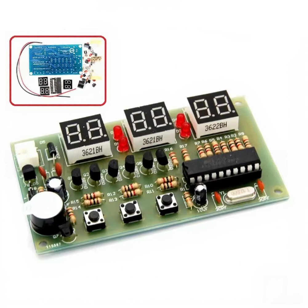 12V Digital Clock DIY Kit Alar - Useful Diy Electronics Projects reseña y precio