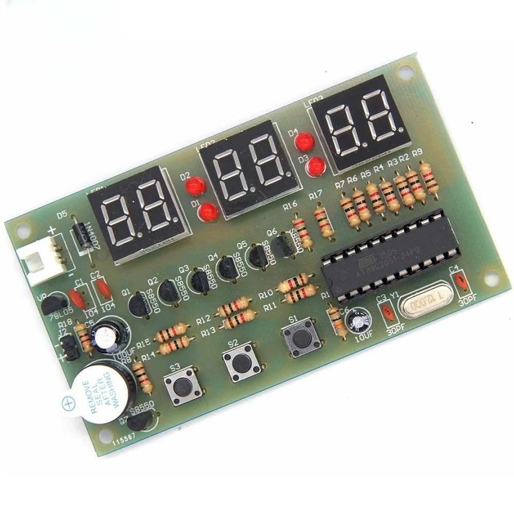 12V Digital Clock DIY Kit Alar - Useful Diy Electronics Projects reseña y precio