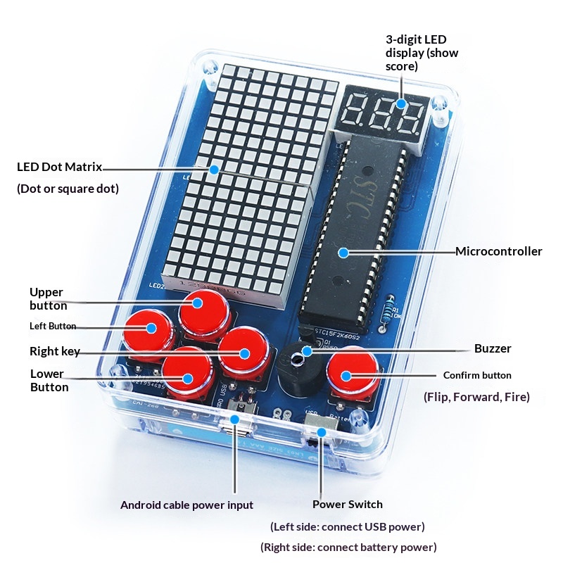 Pixel Game Machine Production  - Diy Electronics Com reseña y precio
