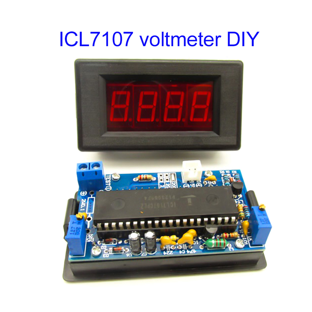ICL7107 Voltmeter DIY Kit Part - Diy Home Electronics Projects reseña y precio