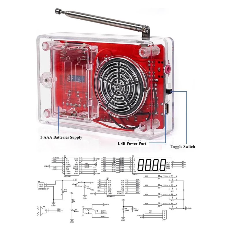 PHILE-Stereo FM Radio, Electro - Useful Diy Electronics Projects reseña y precio