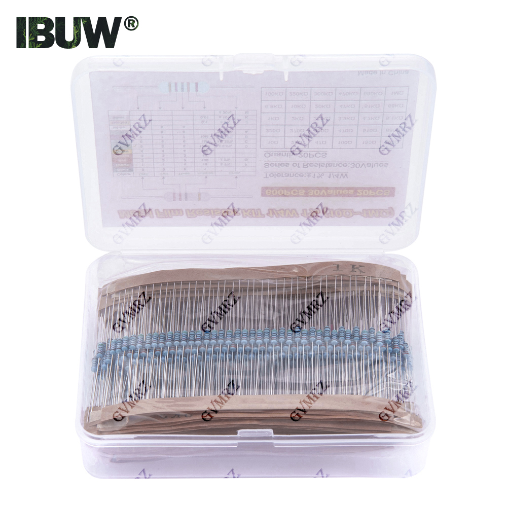 600PCS 30Values 1/4W Metal Fil - Diy Electronics Com reseña y precio