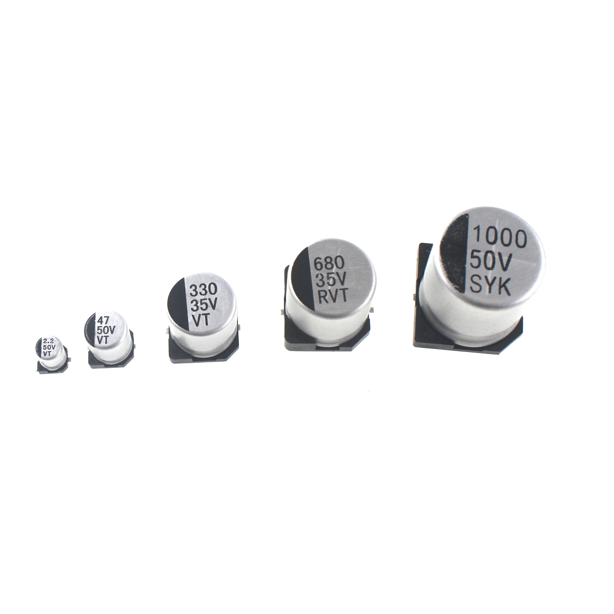 100/50/20pcs SMD 6.3V 10V 16V  - Capacitor Kit Assortment reseña y precio