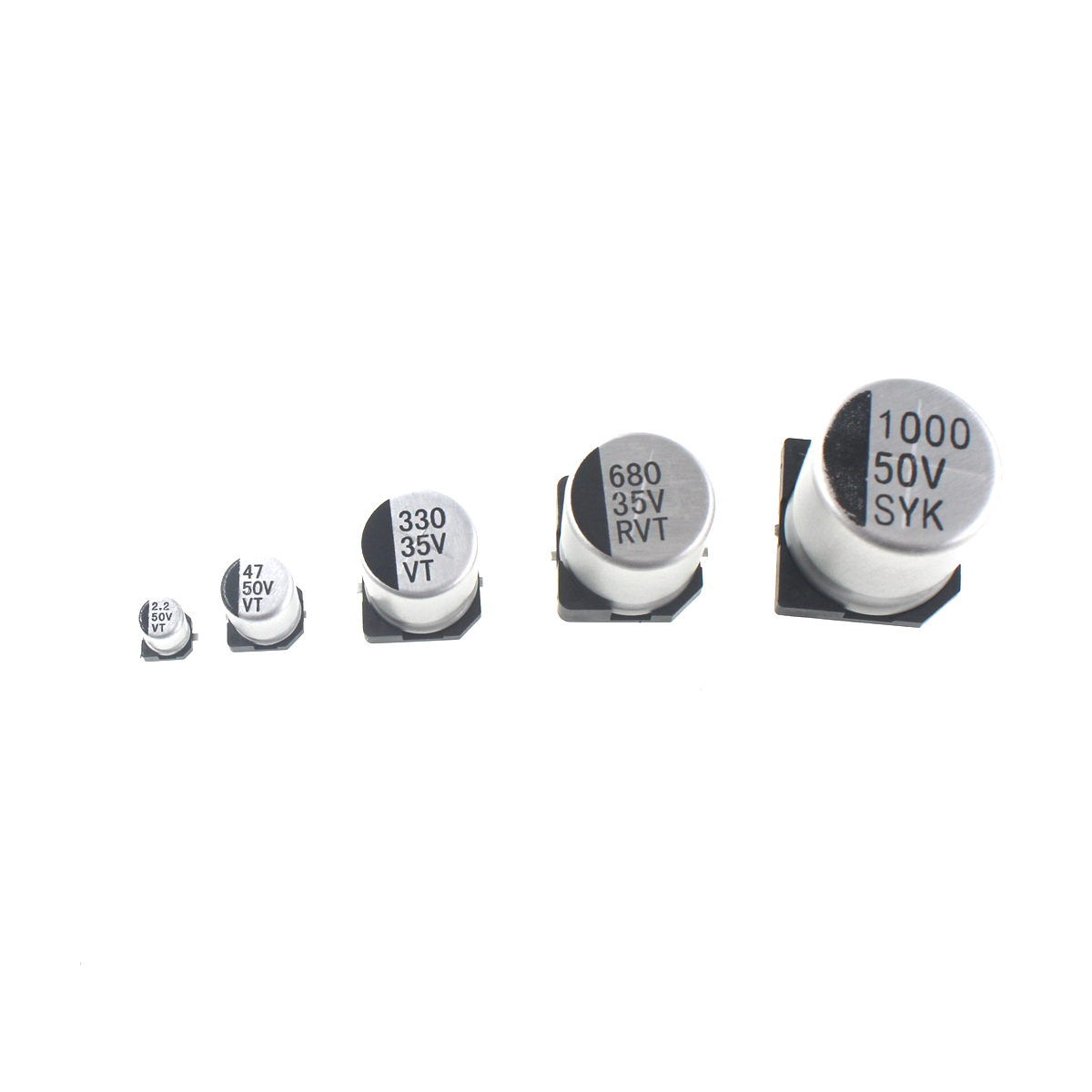 100/50/20pcs SMD 6.3V 10V 16V  - Capacitor Kit Assortment reseña y precio