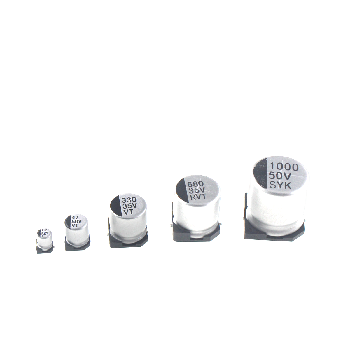 100/50/20pcs SMD 6.3V 10V 16V  - Capacitor Kit Assortment reseña y precio