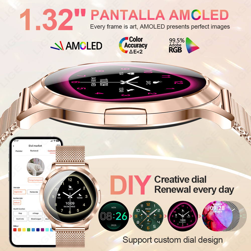 LIGE 2026 New Smart Watch Wome - Diy Electronics Watch reseña y precio