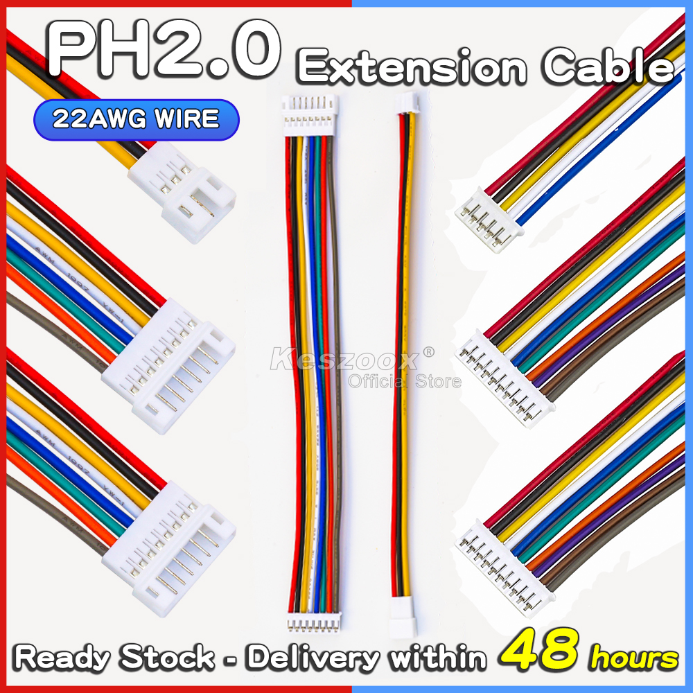 Keszoox JST PH2.0 Extension Wi - Diy Electronics Wire reseña y precio