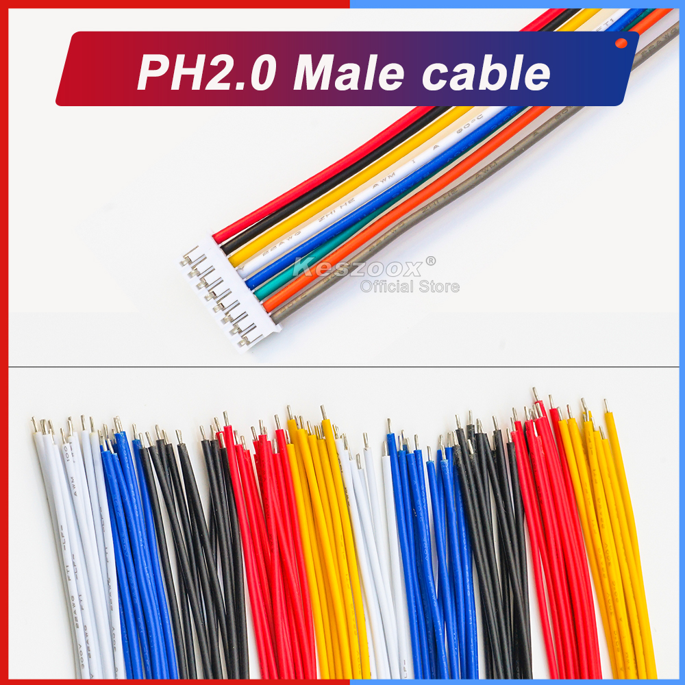 Keszoox JST PH2.0 Extension Wi - Diy Electronics Wire reseña y precio