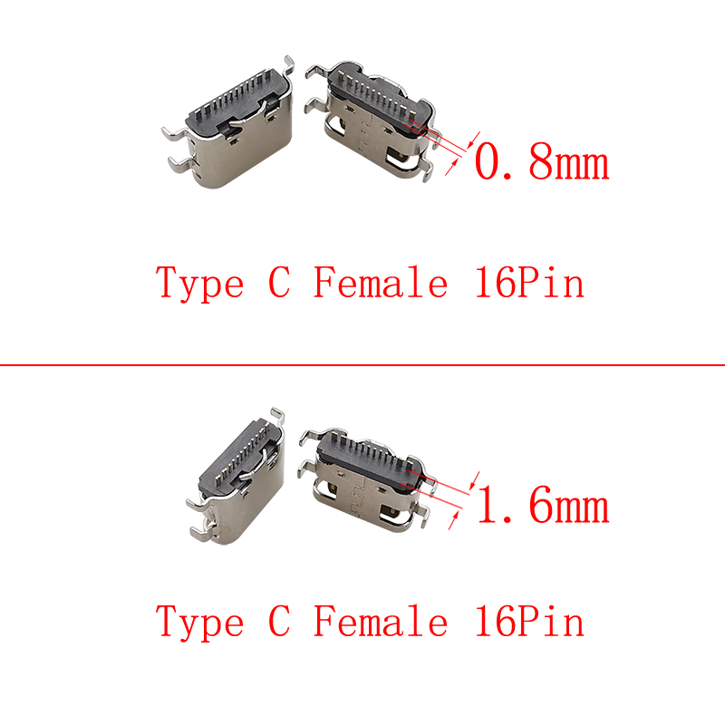 10Pcs USB Type C Female 16 Pin - Smd Solder Paste reseña y precio