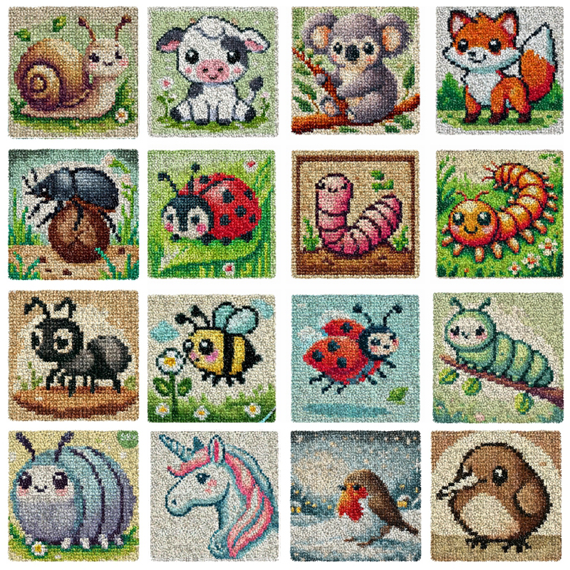Cute Animals Embroidery Latch  - Diy Electronics Watch reseña y precio