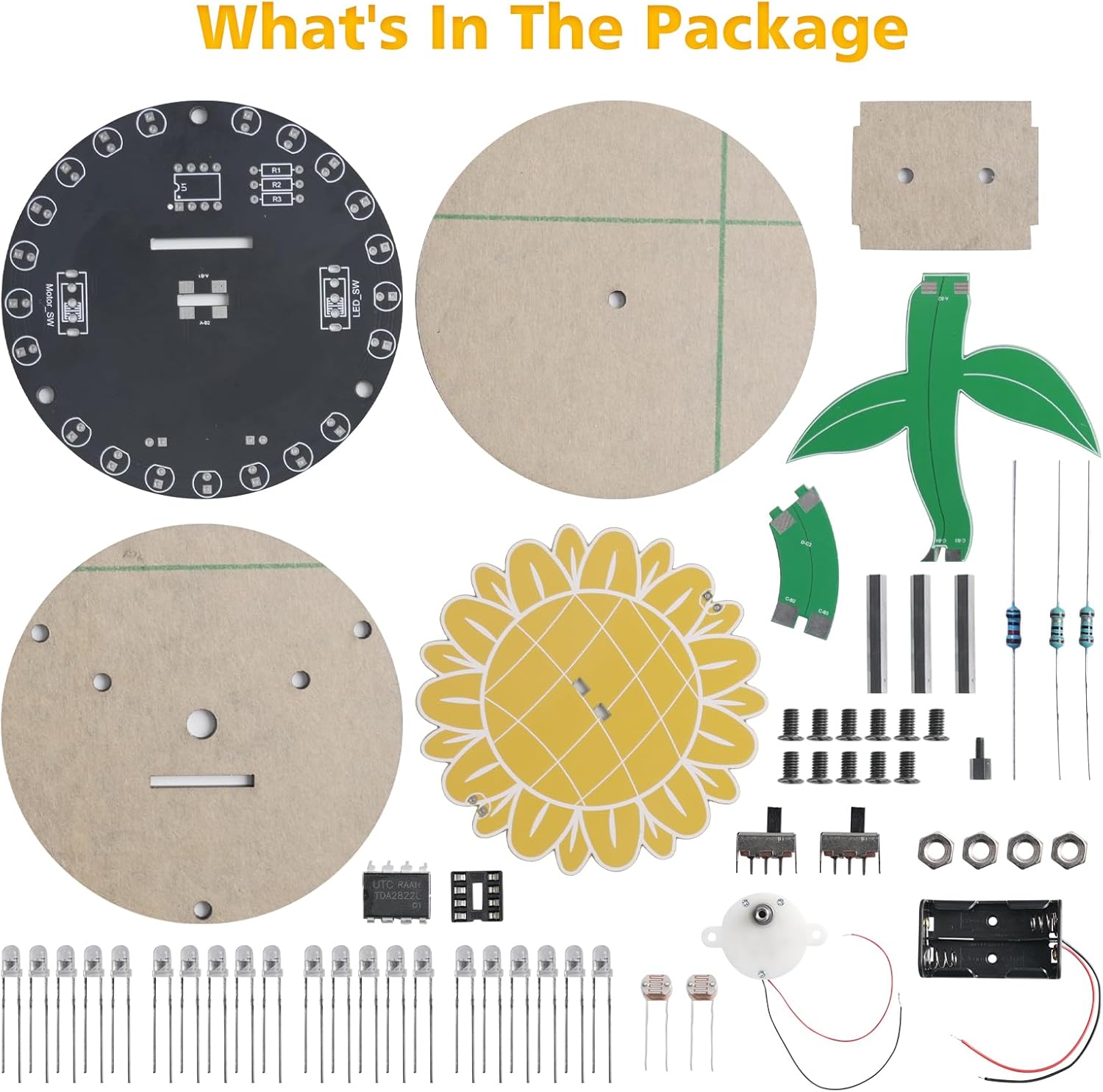 Light Chasing Sunflower Solder - Diy Electronics Ideas reseña y precio