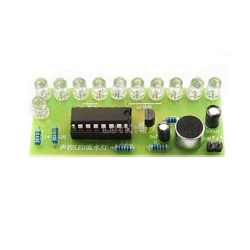 CD4017 Voice Control LED Water - Diy Electronics Com reseña y precio