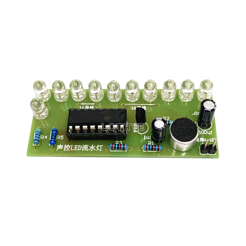 CD4017 Voice Control LED Water - Diy Electronics Com reseña y precio