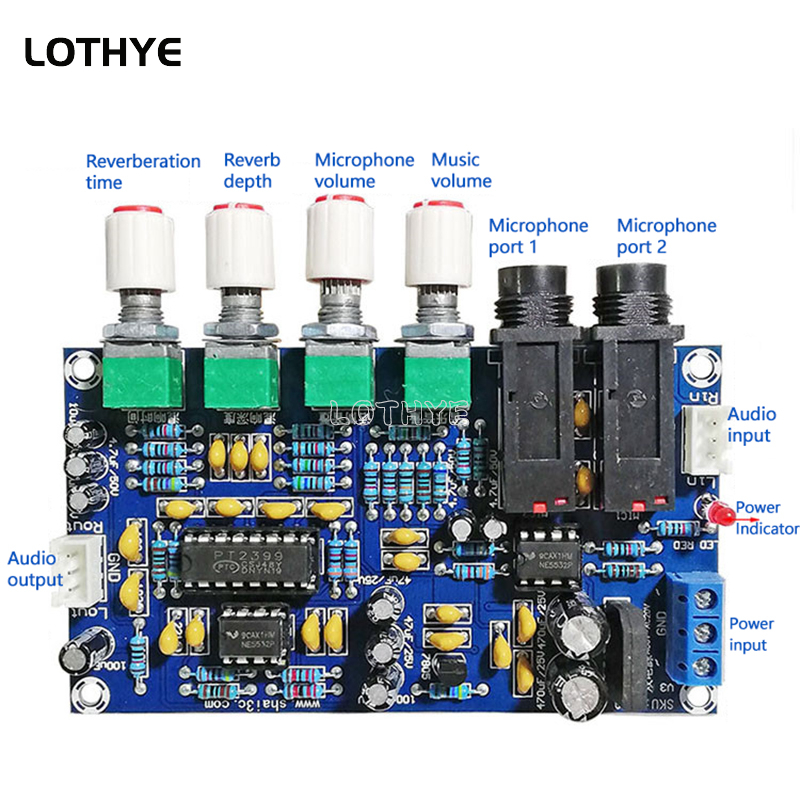 PT2399 Microphone Amplifier Bo - Diy Electronics Board reseña y precio