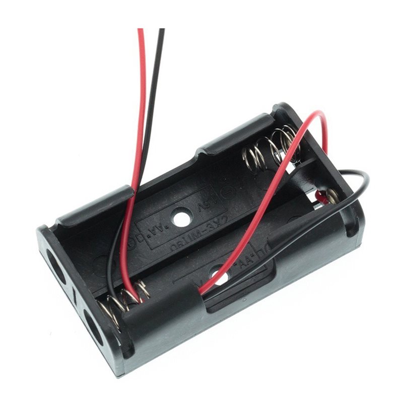 AAAEL-100Pcs 2AA Battery Case  - Diy Electronics Wire reseña y precio