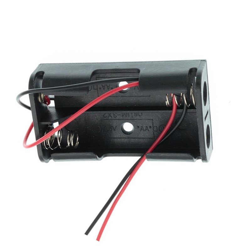 AAAEL-100Pcs 2AA Battery Case  - Diy Electronics Wire reseña y precio