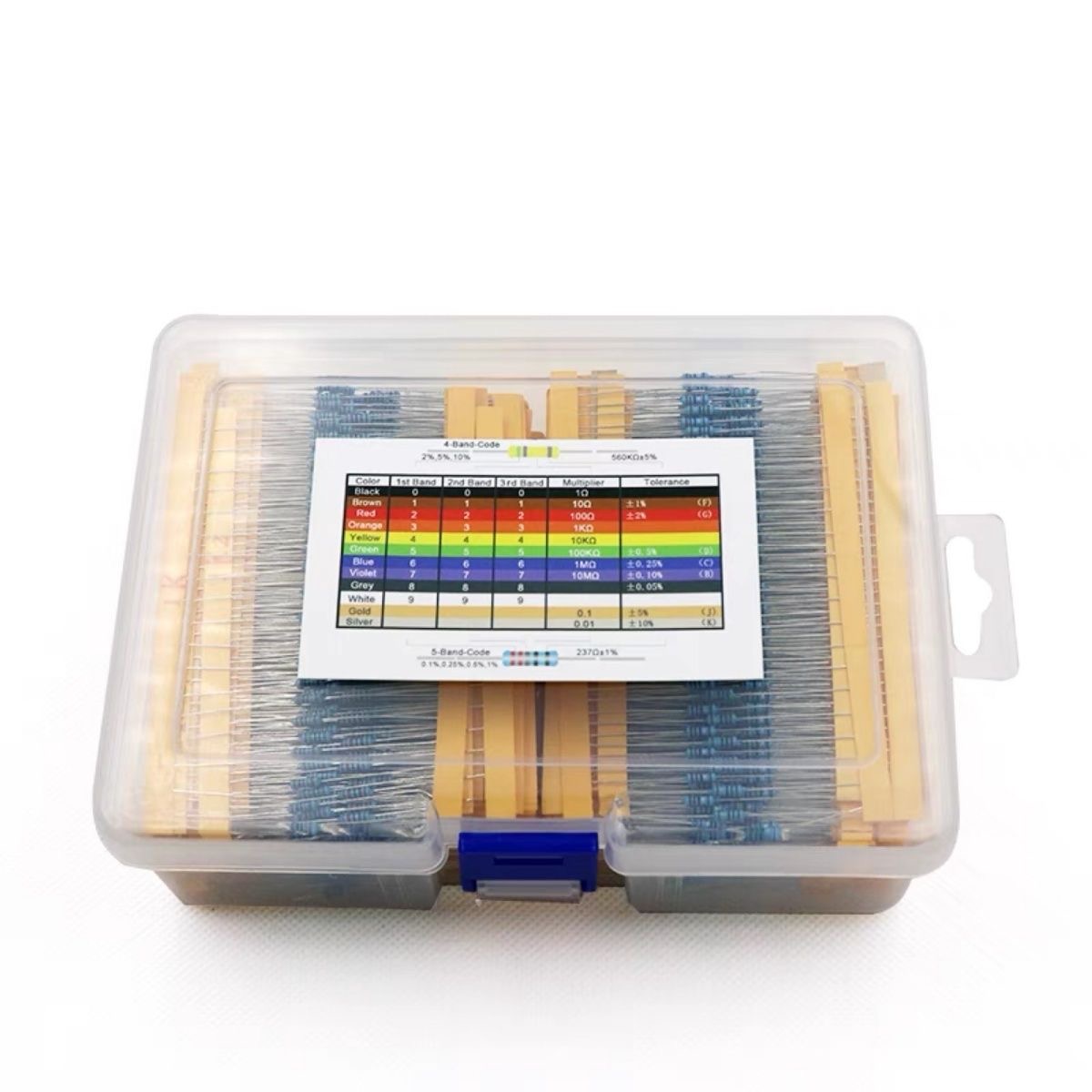 2600pcs Metal Film Resistors A - Diy Electronics Com reseña y precio