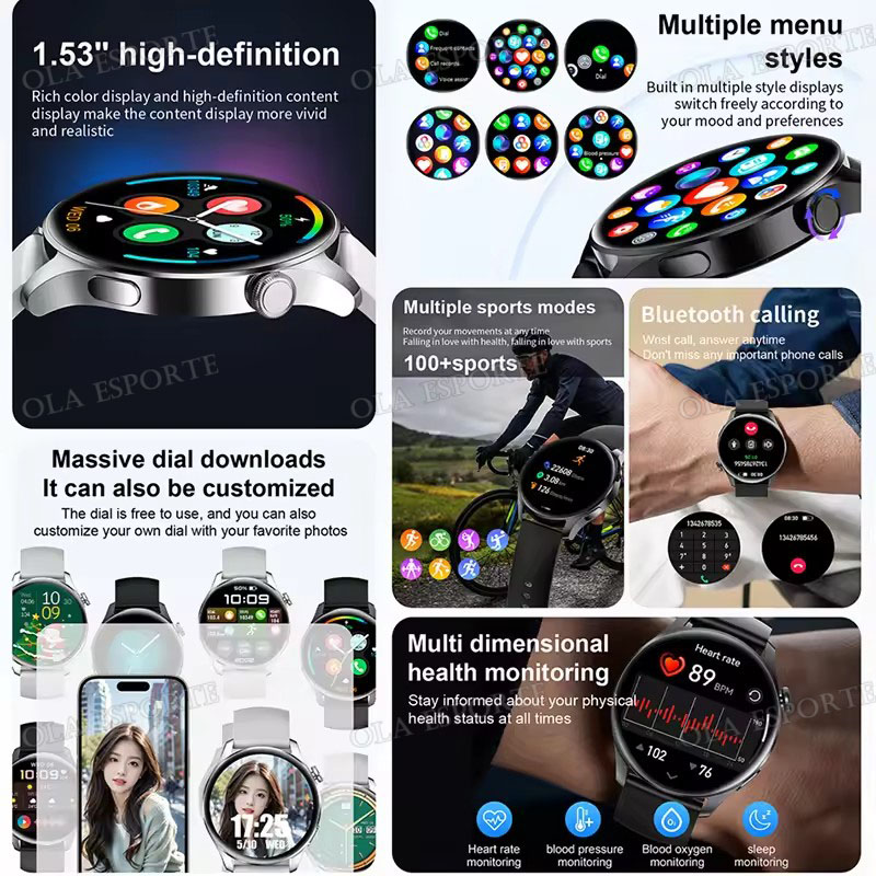 New SmartWatch for Men Women B - Diy Electronics Watch reseña y precio