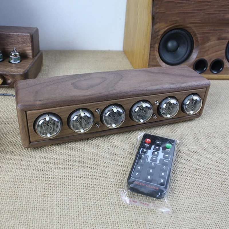 Luxury Wood Nixie Tube Clock D - Diy Electronics Table reseña y precio