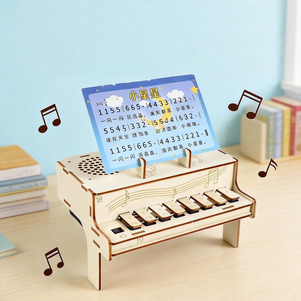 DIY Wooden Electronic Piano Mo - Diy Electronics Com reseña y precio