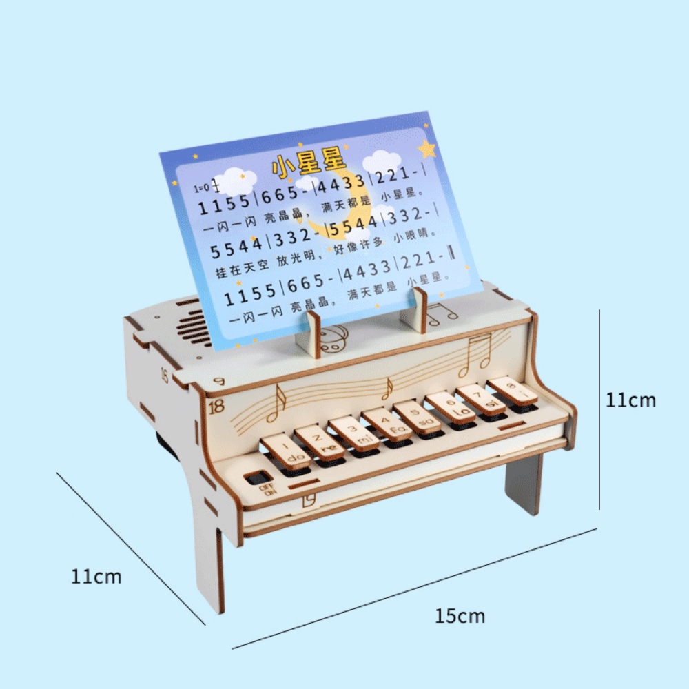 DIY Wooden Electronic Piano Mo - Diy Electronics Com reseña y precio