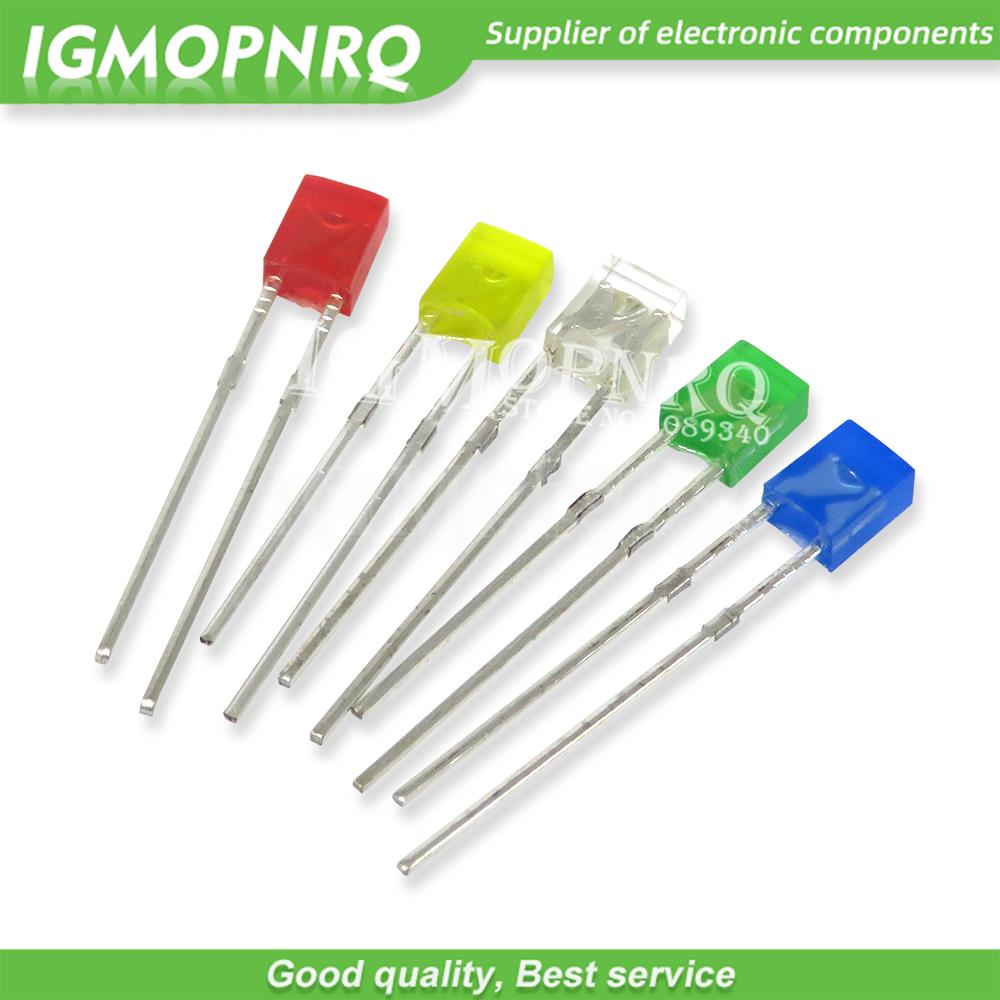 100PCS 2X3X4 2X5X7 square LED  - Diy Electronics News reseña y precio