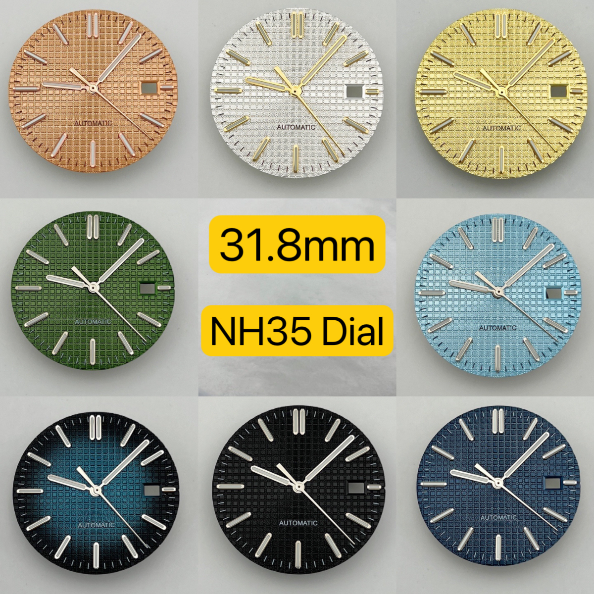 Dial+pointer, NH35 dial, green - Diy Electronics Watch reseña y precio