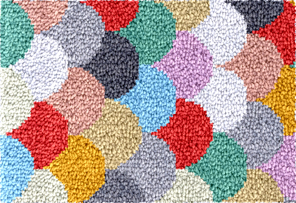 geometry Large latch hook rug  - Diy Electronics Watch reseña y precio