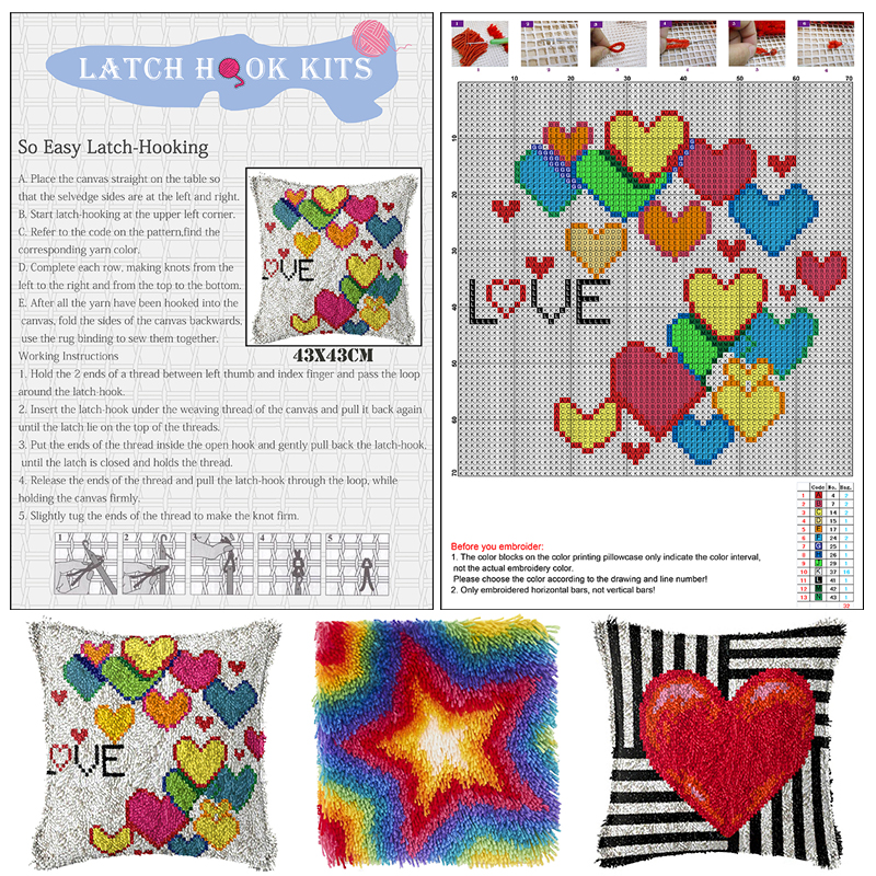 geometry Large latch hook rug  - Diy Electronics Watch reseña y precio