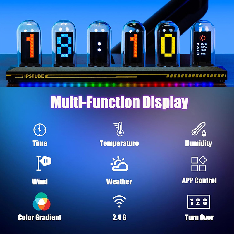 IPS Full Color Display Nixie T - Diy Electronics Table reseña y precio