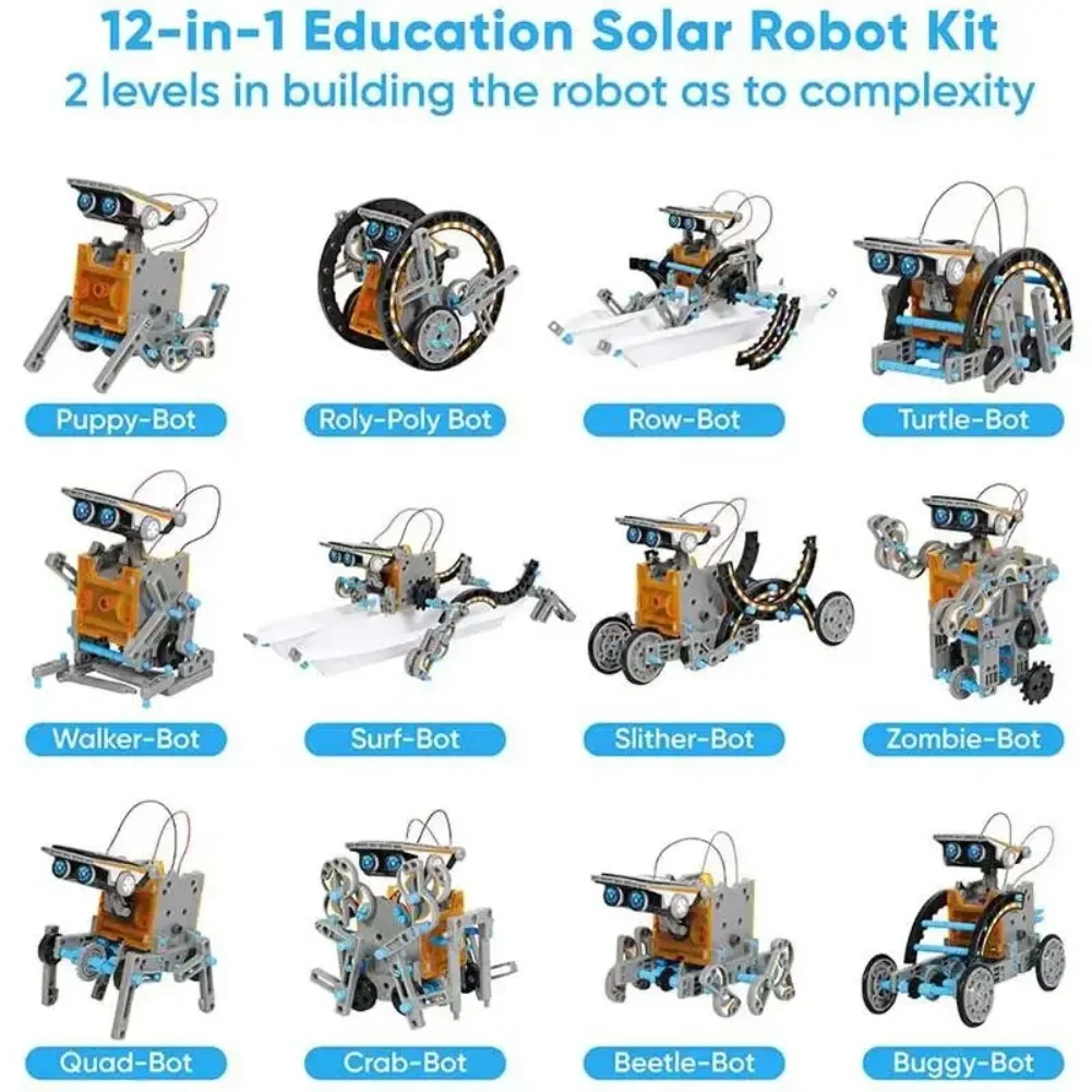 13 in 1 Solar Powered Robot Sc - Diy Electronics Com reseña y precio