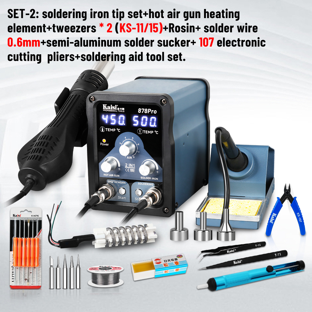 Kaisi 878Pro 700W Soldering St - Smd Solder Paste reseña y precio