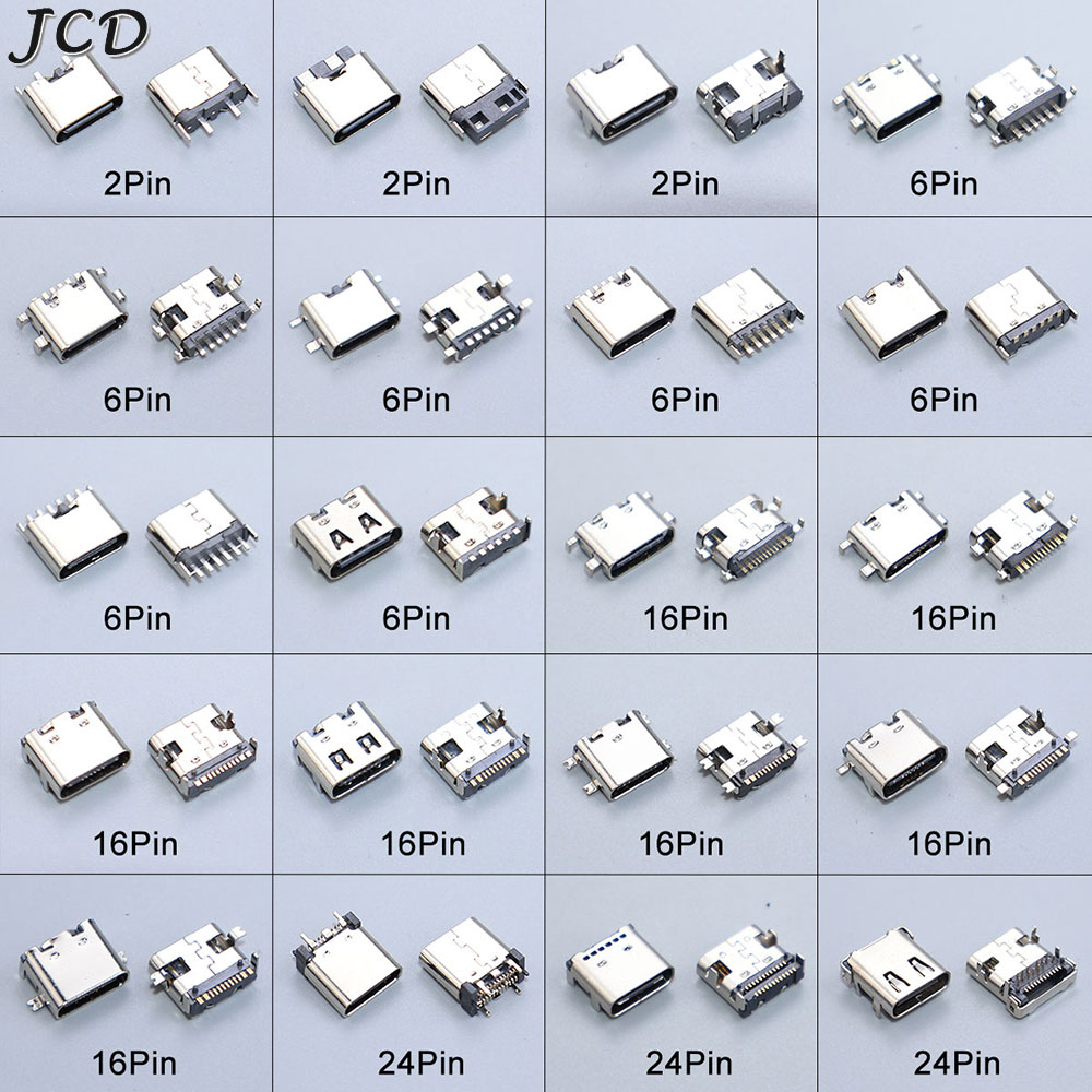 JCD 10PCS 2/6/16/24 Pin Type-C - Smd Solder Paste reseña y precio